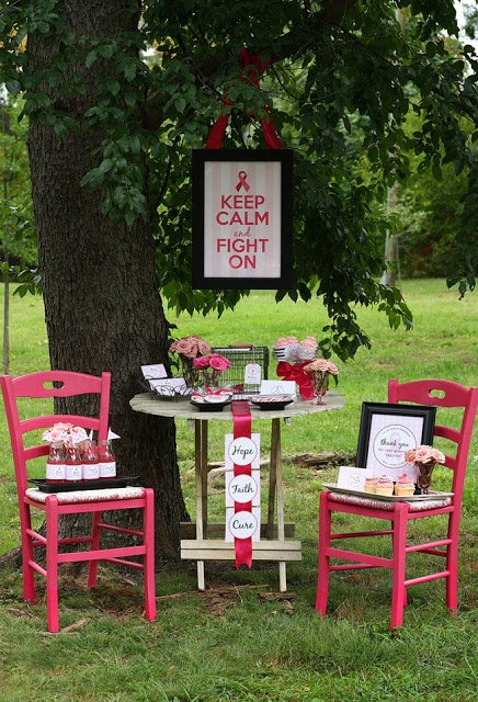Think Pink party printables 2