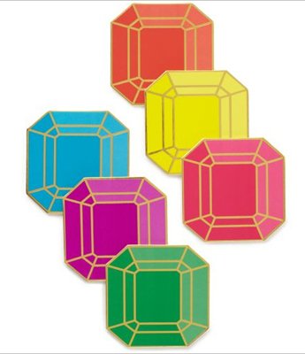 Kate Spade jewel gem coasters