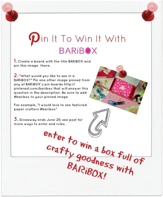 Pin It To Win It Baribox craft box subscription