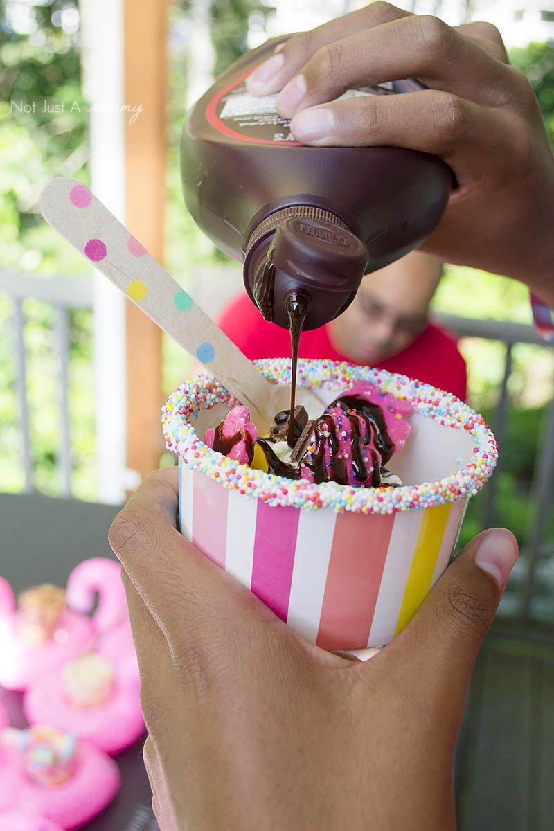 How To Throw An Impromptu Ice Cream Party; syrup