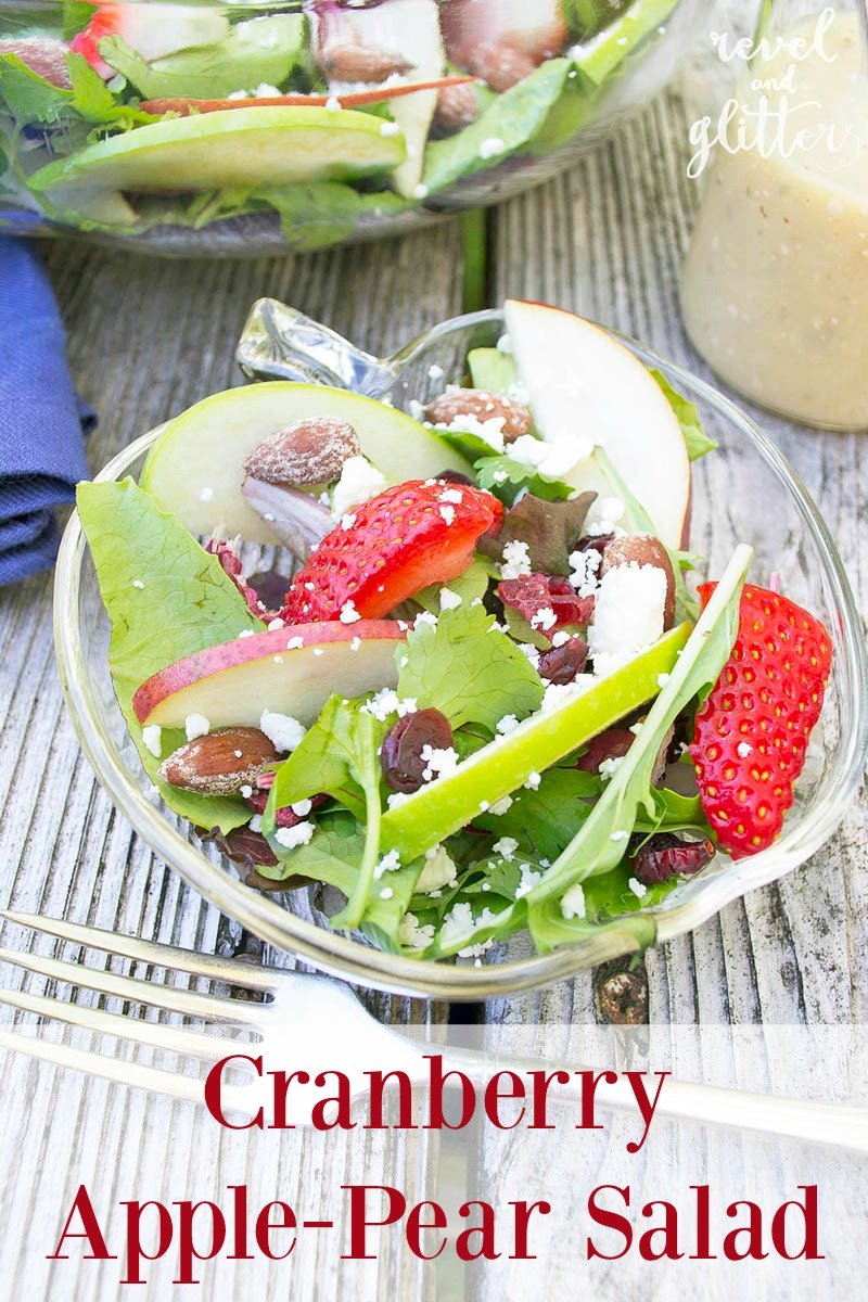 Cranberry Apple-Pear Salad perfect for autumn!