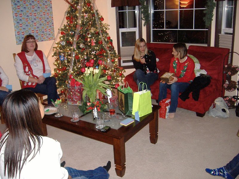 Ugly Sweater Christmas Party room