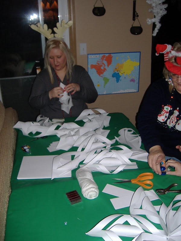 Ugly Sweater Christmas Party ornament making