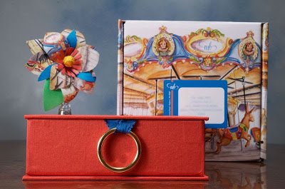 carousel box party invite