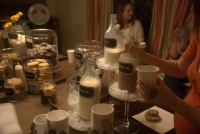 Milk and cookies baby shower