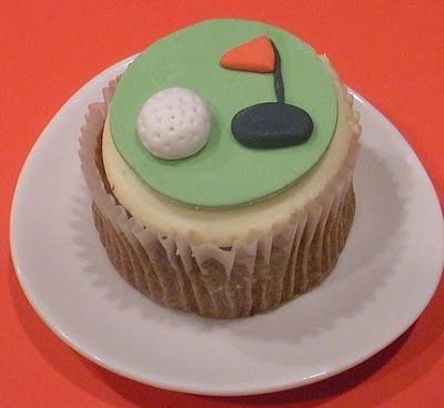golf cupcake