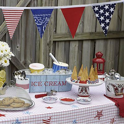 4th of July ice cream party idea
