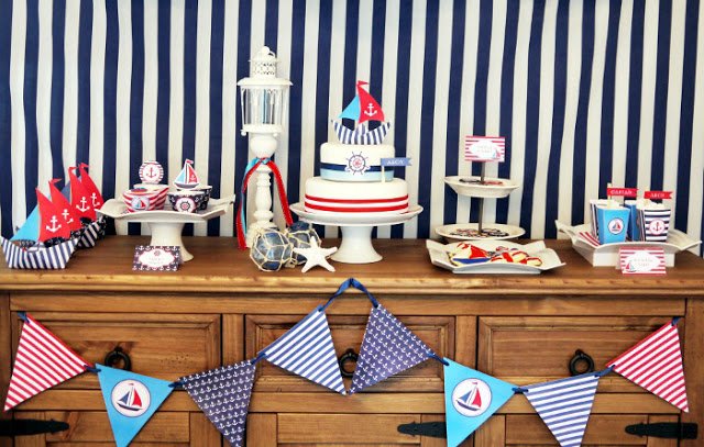 Bird Party's 4th of July nautical party ideas