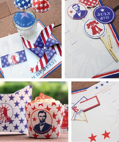 Paper & Cake 4th of July party idea
