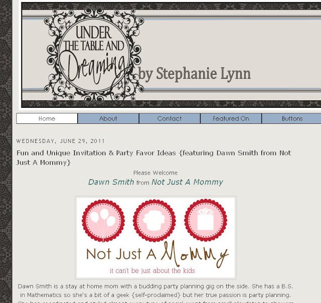 We Go Wednesday – Guest Post On Under The Table And Dreaming