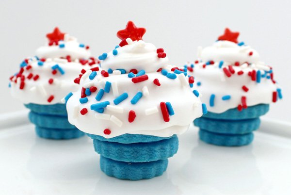 4th Of July cookie cupcake