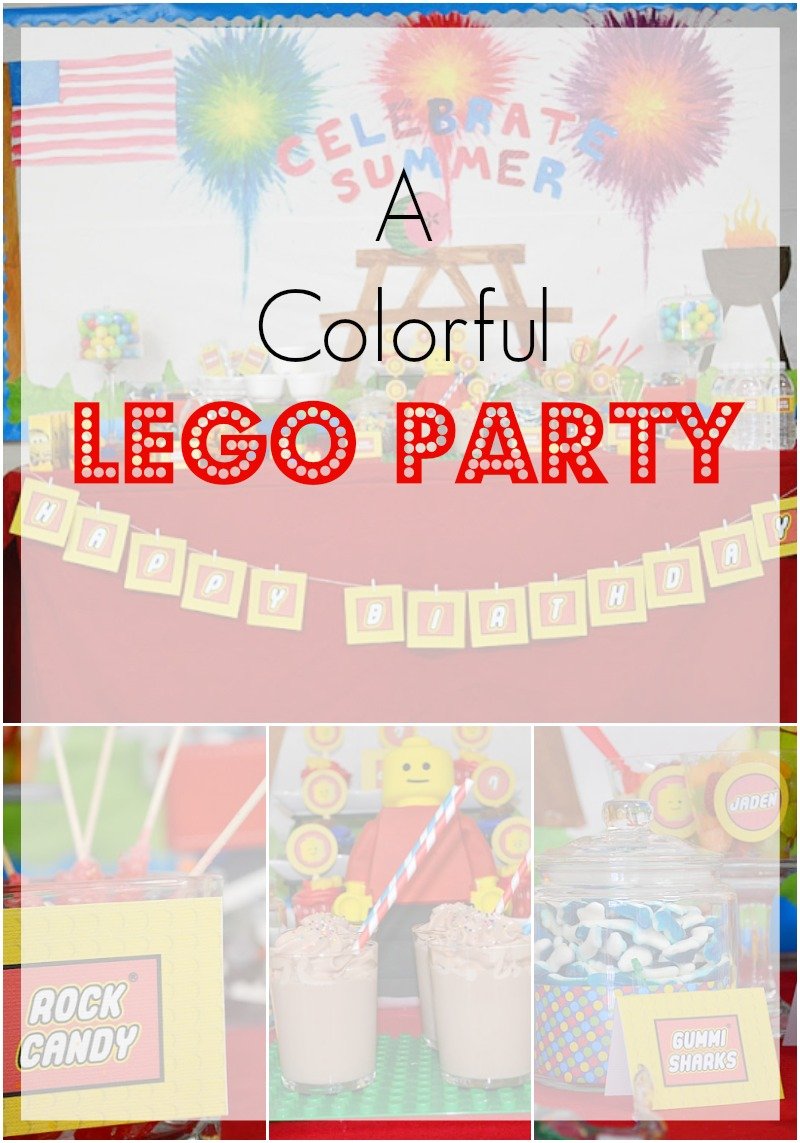 A Colorful LEGO Party