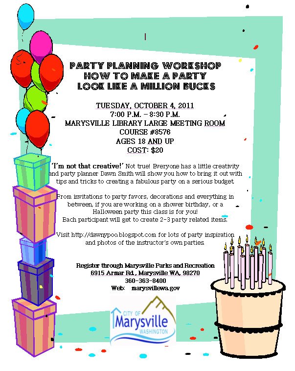 My Fall Party Planning Workshop Is Coming