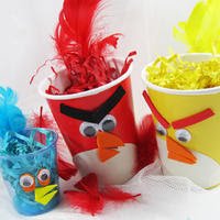 Angry Birds party ideas favor cup