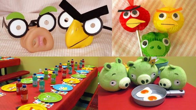 Angry Bird party collage ideas