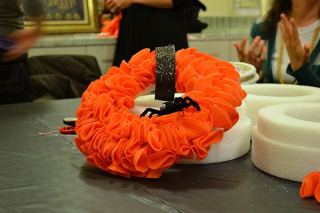 Trophy Cupcakes Night of Witchcraft felt wreath