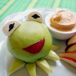 Muppet movie party collage Kermit dip