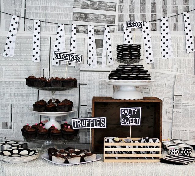 Elements of design rhythm black white party