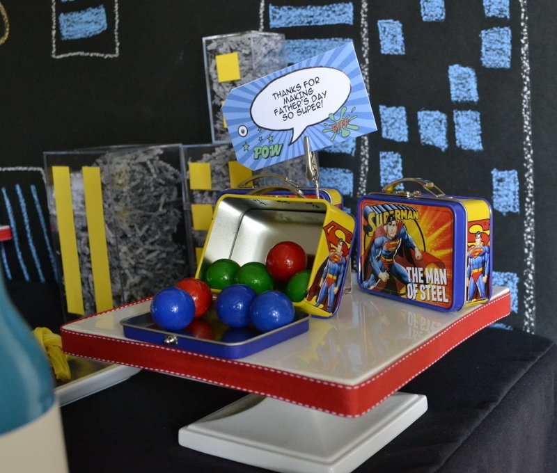 Super Dad Father's Day Luncheon party favors