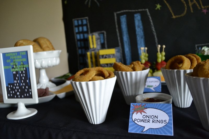 Super Dad Father's Day Luncheon onion power rings