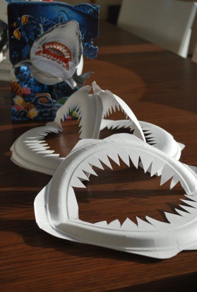 Shark Week 2012 paper plate teeth