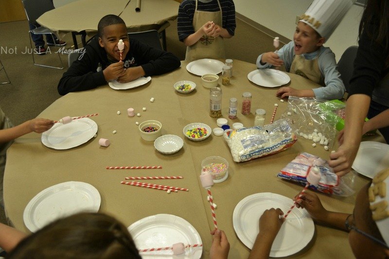Little Chef Cooking Party marshmallow skewers