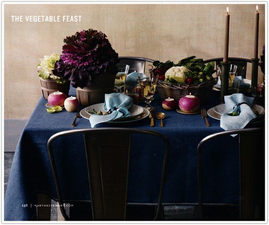 Tuesday Trend – Autumnal Vegetable Centerpieces