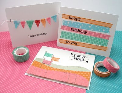 washi tape cards