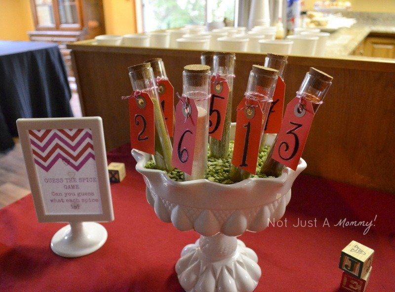 Sugar and spice autumn themed baby girl shower Guess The Spice Game