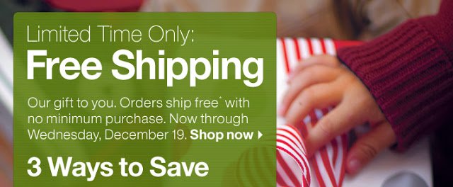 Crate & Barrel free shipping
