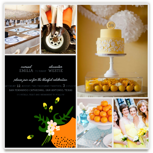 Citrus And Bright Wedding by Dawn, see more unique Minted wedding invitations