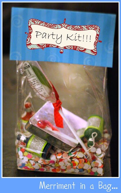 celebrating New Year's Eve at home party kit