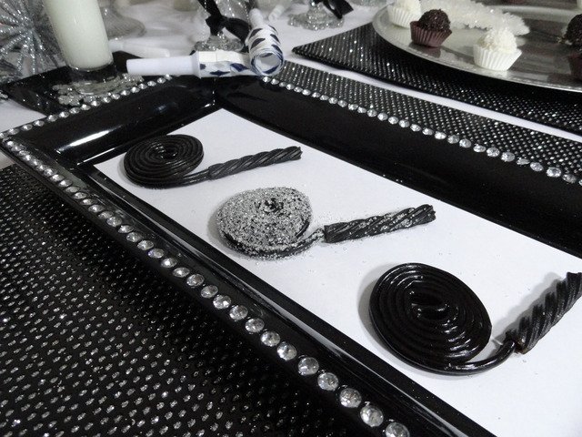 celebrating New Year's Eve at home licorice blowers