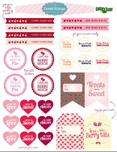 Lucky Leaf valentine printables