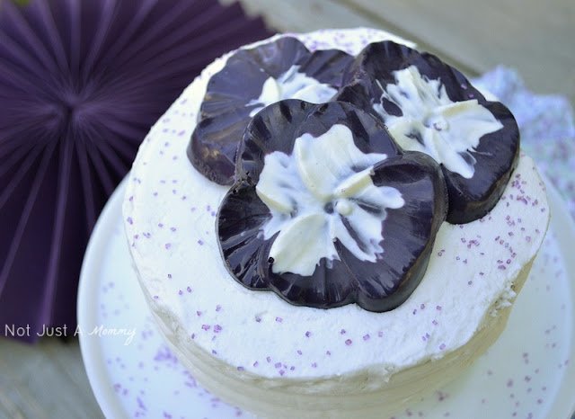 1 cake 3 ways spring cake pansy candy toppers