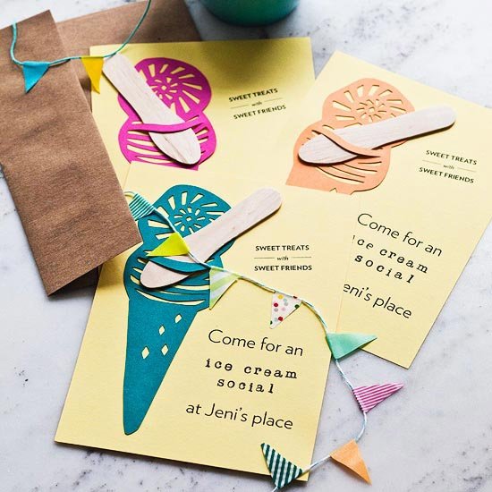 ice cream invite