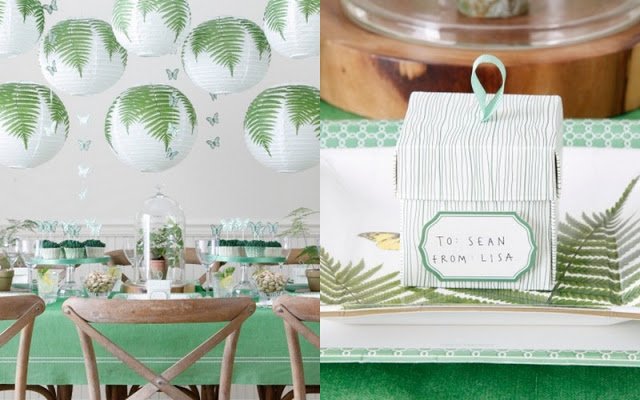 Martha Celebrations for JCPenny fern table