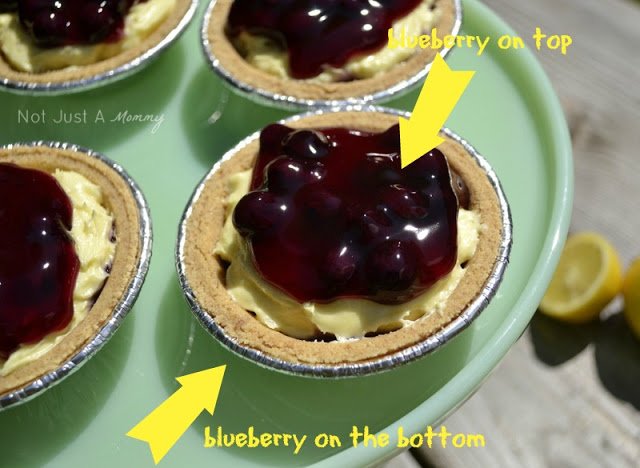 Lemony Blueberry Layered Mini Pies + Pinterest Contest With Lucky Leaf