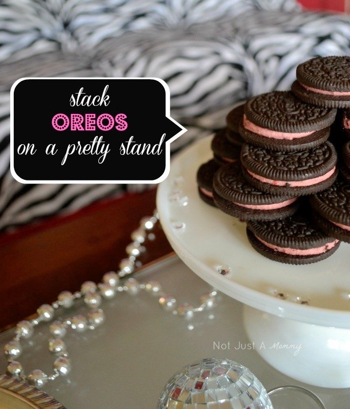 bling baby shower table oreos