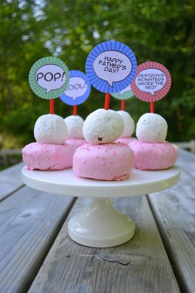 Super Dad Father's Day donuts