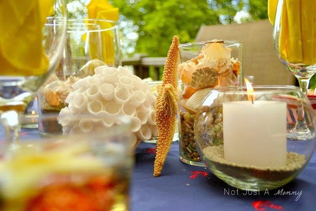Starfish And Stripes: Nautical 4th Of July Tablescape nautical centerpieces