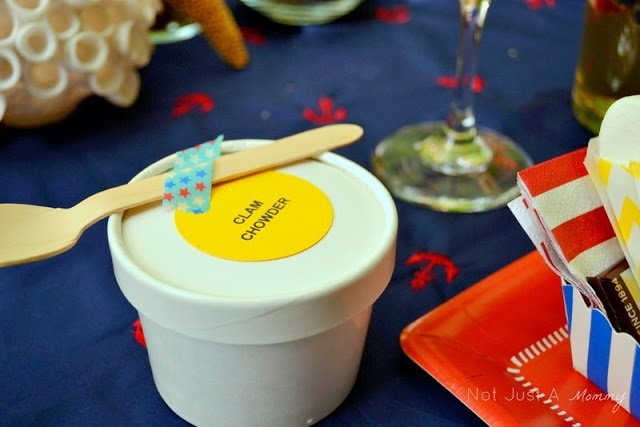 Starfish And Stripes: Nautical 4th Of July Tablescape chowder bowl