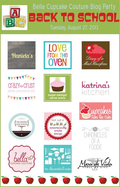 Tuesday Tip – Back To School Bella Cupcake Couture Blog Party + $377 Baking Giveaway