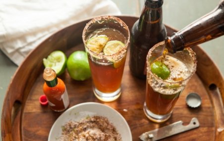Labor Day party ideas spicy beer cocktails