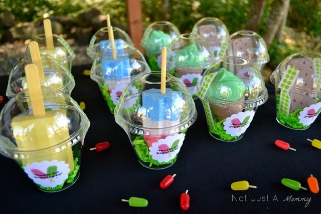 Pop Up Popsicle Party chalk party favors