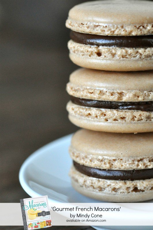 Gourmet French macarons with chocolate ganache recipe filling Mindy Cone