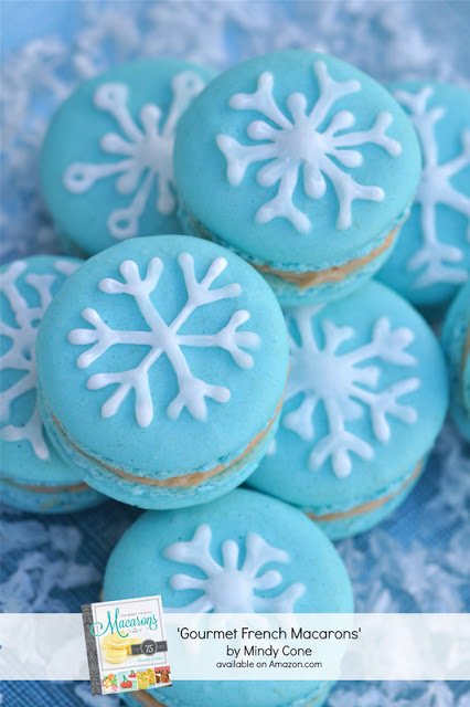 Creative Juice's Gourmet French Macarons book snowflake macarons