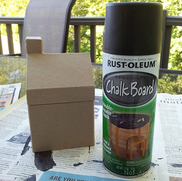 Tuesday Tutorial – DIY Chalkboard Haunted House