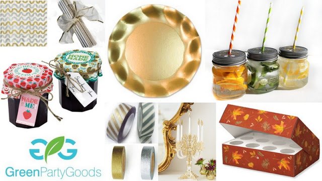 Green Party Goods Thanksgiving Christmas ideas