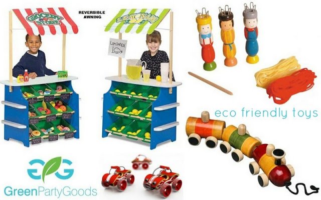 Green Party Goods eco friendly toys